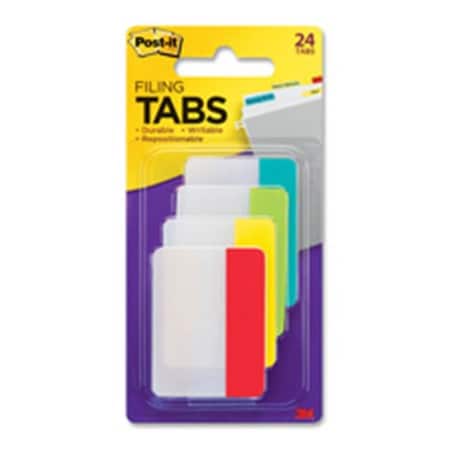 3M MMM686ALYR Durable Tabs; 2 In.; 6-PK; Assorted